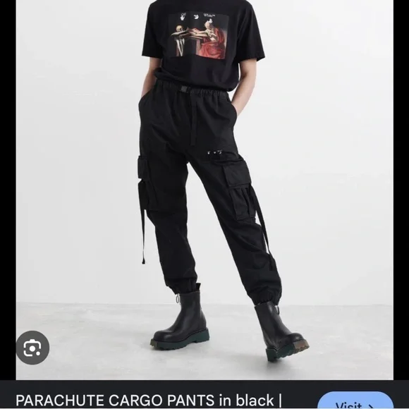 Off White Cargo parachute pants